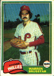 1981 Topps Baseball Cards      426     Warren Brusstar